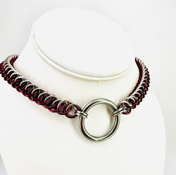 Flat Chainmaille O-Ring Day Collar