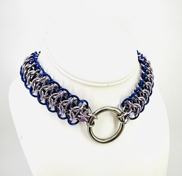 Interwoven Chainmaille O-Ring Day Collar