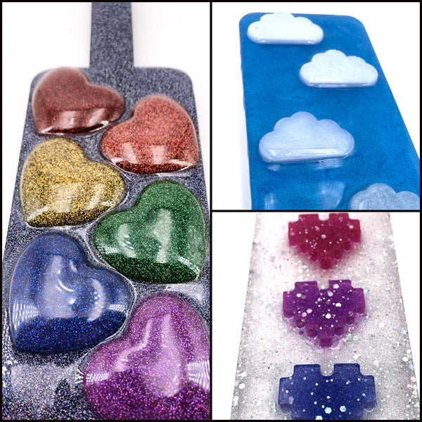 Heavy Resin Paddles with Raised Details (multiple varieties)