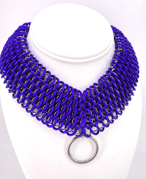 Purple Chainmaille Statement Collar