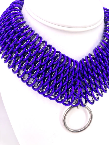 Purple Chainmaille Statement Collar