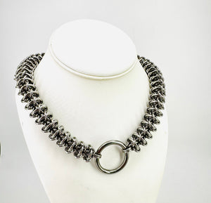 Unique Weave Stainless Steel Chainmaille Collar