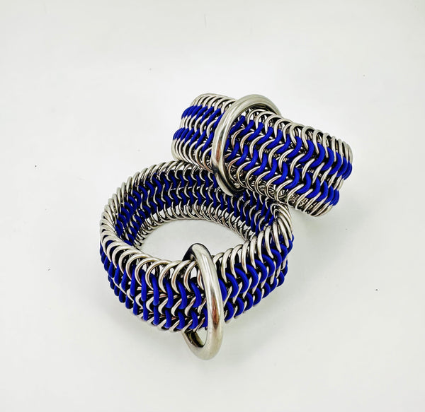 BDSM Chainmaille Stretch Cuffs (multiple colors)