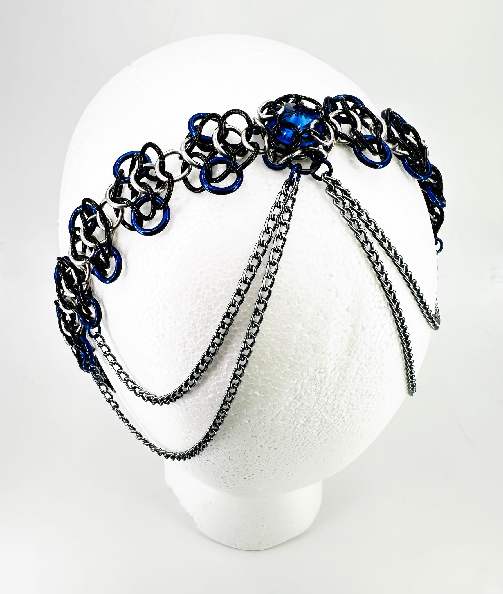 Chainmaille Crown with Center Stone